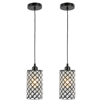 Luminaire suspendu simple à 1 lumière Brandton (ensemble de 2)