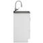 Reed - Armoire de buanderie de luxe 24 "avec robinet coulissant et évier en acier inoxydable - blanc-782517856
