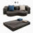 Queen Folding Sofa Bed with Memory Foam – Faux Leather, Floor Lounger, No Assembly Needed-937189798