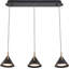 Tescott 3 - Light Matte LED Kitchen Island Pendant