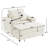 Upholstered Armchair With Storage Ottoman & USB Ports-1490827818