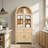 Retro Arch Accent Cabinet With Multi-Level Storage-117422486