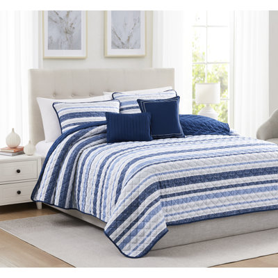 Glendale Stripe Quilt Decorative Pillows  Shams