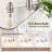 3 Lights Brushed Nickel Vanity Lights Bathroom Light Fixtures with Bowl Shape Clear Glass Shade