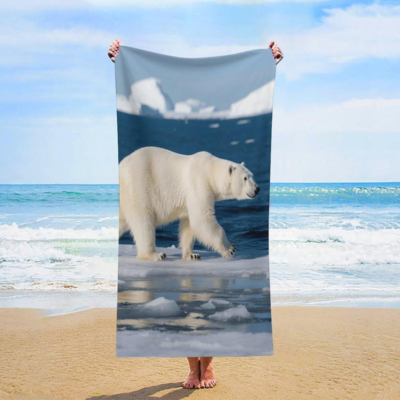 Serviette de plage en microfibre à séchage rapide 30 po x 60 po