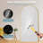 Arched Black Floor Mirror With Stand, 38x77 Inch Freestanding Full Body Mirror For Bedroom-36989829-36989833
