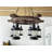 Leyhill 6 - Light Dimmable Geometric Chandelier