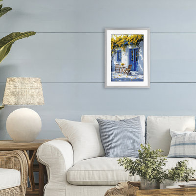 «Sunlit Af après-midi», reproduction encadrée sous verre, design par Raymond Powers