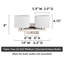 14 po Luminaire pour meuble-lavabo moderne à 2 lumières en nickel brossé avec abat-jour en verre blanc gravé de forme ovale-1294918992-1280945865