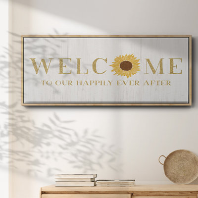 Welcome Happily Ever After- Framed Canvas