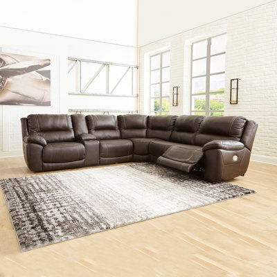 Canapé modulaire inclinable électrique 6 pièces Dunleith
