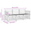 189.5cm Wide Patio Sectional Set