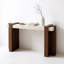 Table d'entrée moderne en bois massif minimaliste-130059241