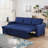 82-inch L-Shaped Sleeper Sofa Reversible Couch Pull Out Couch with Storage Chaise-1088742842