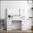Vanity Table With Lighted Mirror, Vanity Desk With 3 Drawers And Storage Cabinet,3 Color Lighting Modes Adjustable Brightness, White Color