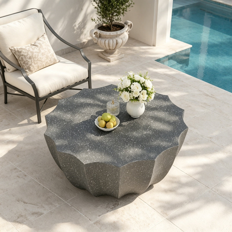 Table basse moderne et imperméable, Grey