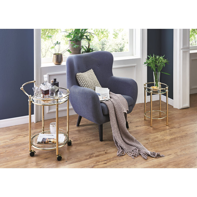 Lostwithiel Metal Bar Cart