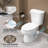 1.28 GPF Toilet Single Flush Round Soft Close Toilet White Two-Piece Seat Included Bathroom Toilet