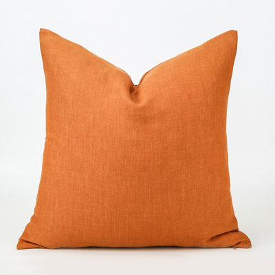 100%Flax Linen Yard dyed Euro Sham 26X26 2pieces