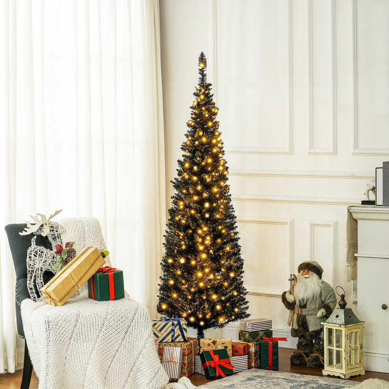 Sapin de Noël artificiel noir 5 po