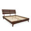 Lit plateforme en bois massif avec tête de lit ajustable Caden, style Mid-Century moderne-1991240162-1991240174