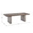 Cadena Reclaimed Finish Wood Top With Concrete Veneer Base Dining Table And Low Back Windsor Chairs Set - Dining Table And 4 Chairs-531437615