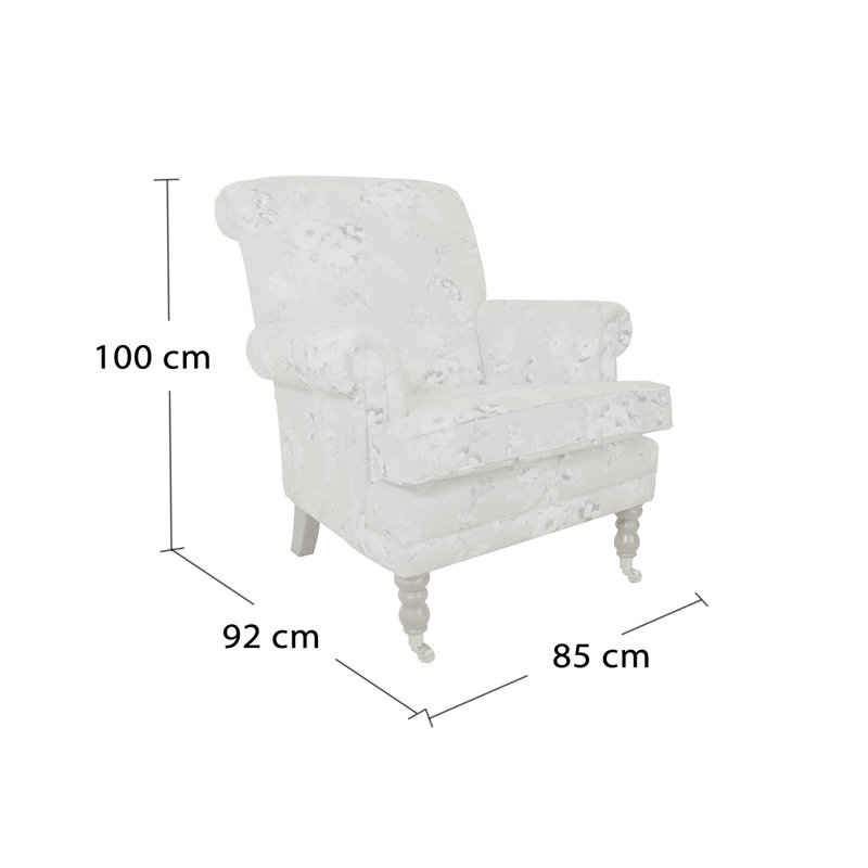 Pauline Upholstered Armchair, Chatsworth Dove