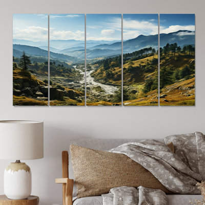 USA Great Smoky Mountains Landscape IV - Landscapes Canvas Art Print - 5 Equal Panels