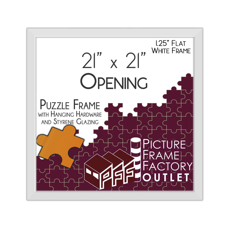 Picture Frame, White, 21" x 21"