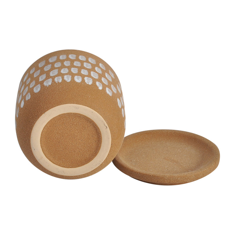Meissa Handmade Ceramic Pot Planter, 5.75" H x 6" W x 6" D