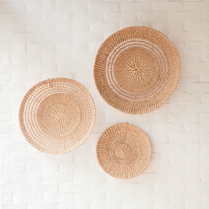 Large Open Weave Wall Basket 18" in 