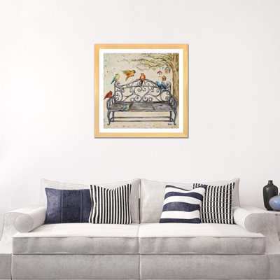 "Birds on the Bench" par Patricia Pinto, impression
