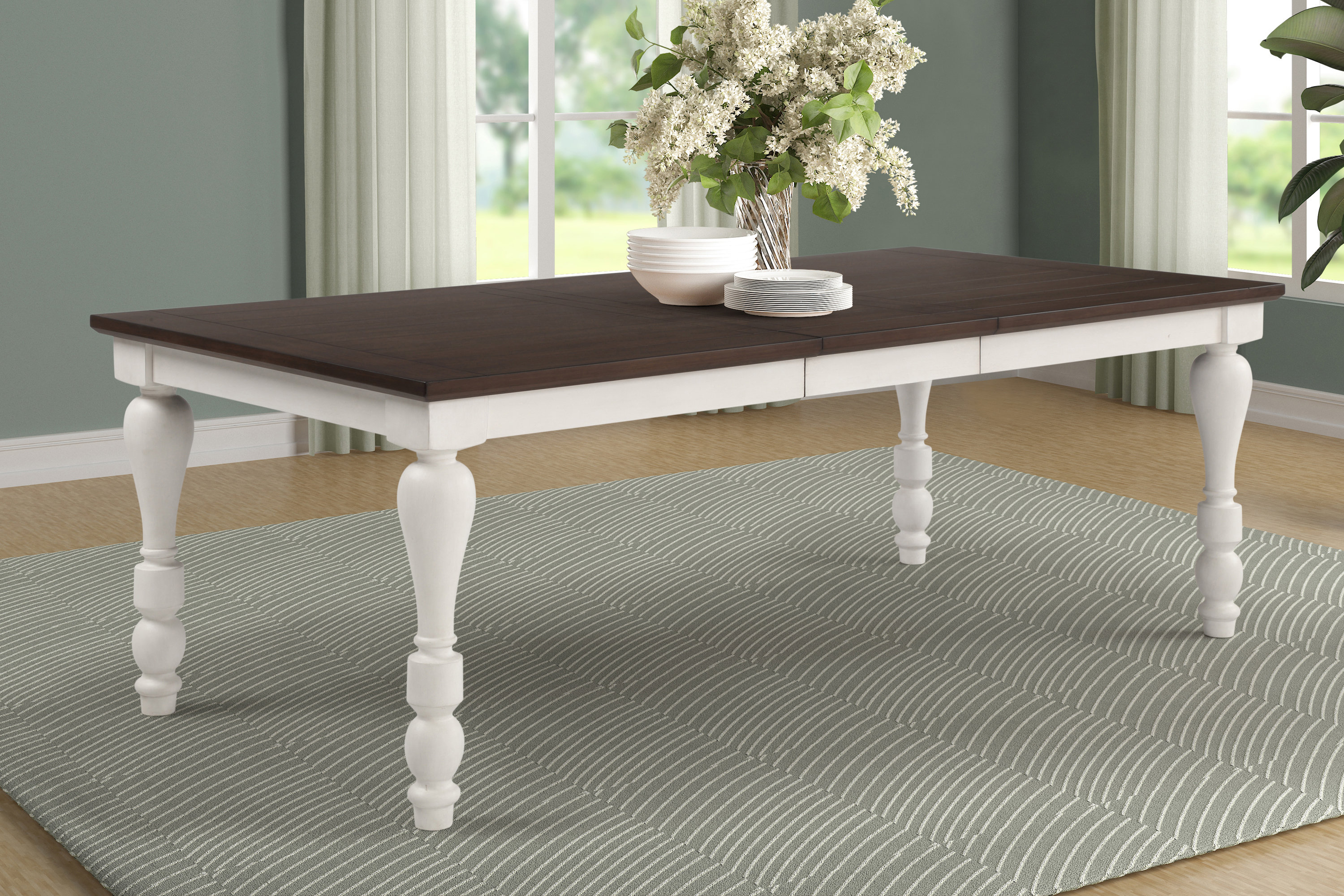 One Allium Way Epling Extendable Solid Wood Dining Table - Wayfair Canada