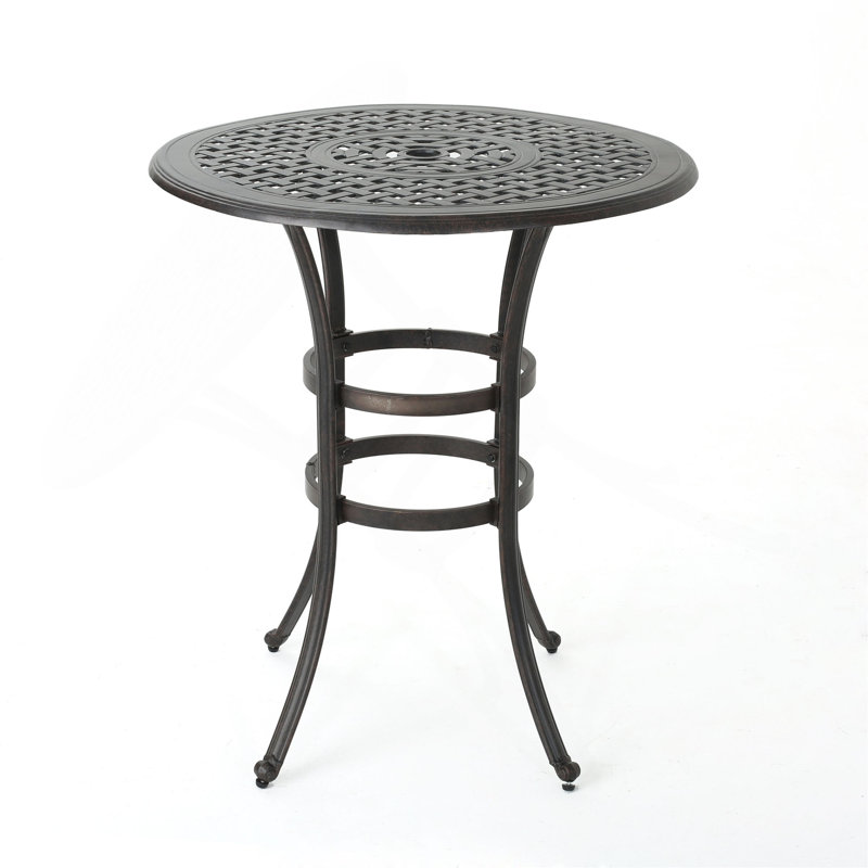 Table de bar en fonte d'aluminium