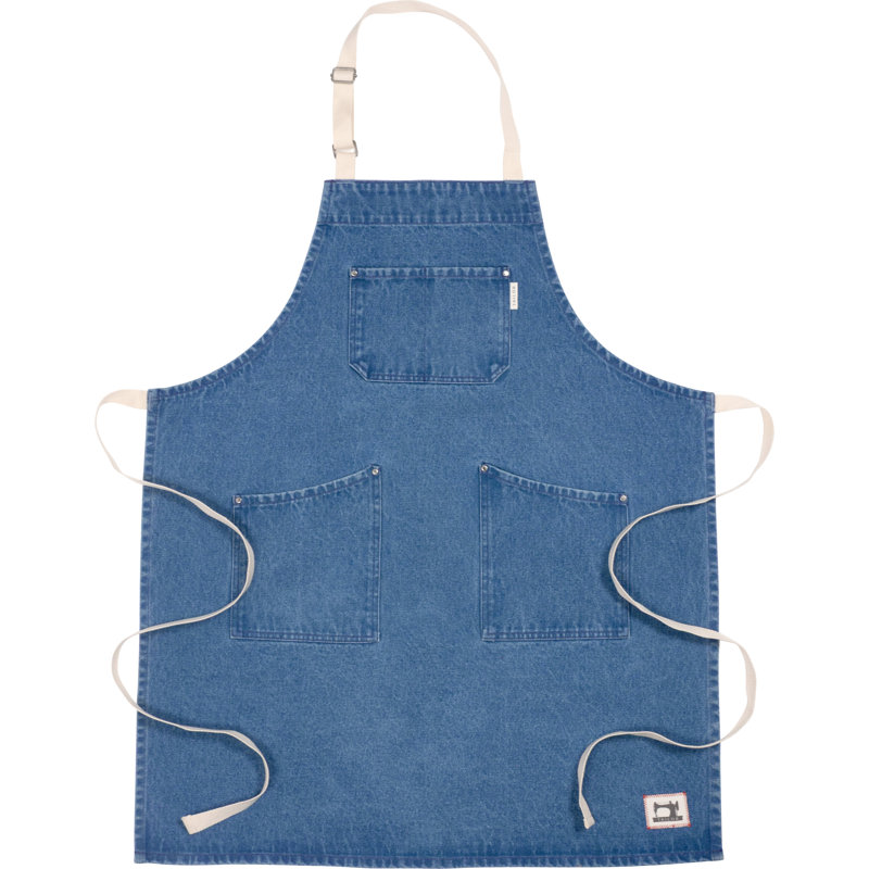 Tablier KAF Home Denim Tailor, Bleu
