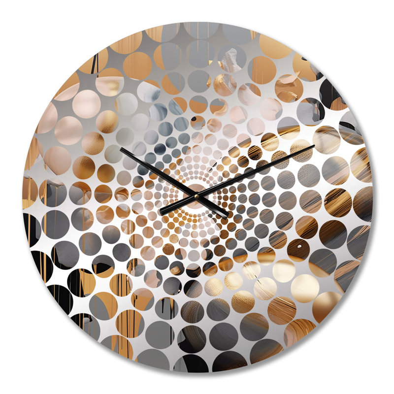 Horloge murale formes dorées et mystiques dorées et mystiques, Petit
