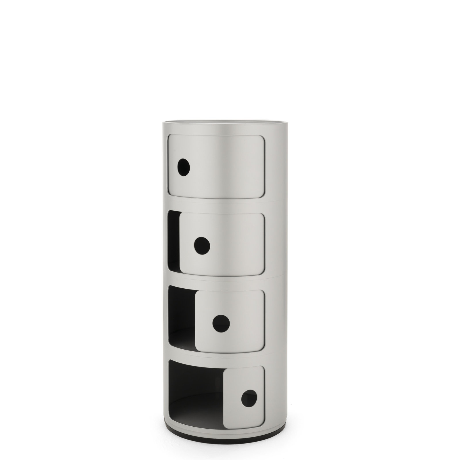 Componibili Modular Stacking Unit, Silver, 4