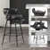 Kymberlynn Swivel Upholstered Low Back Bar & Counter Stool With Metal Frame
