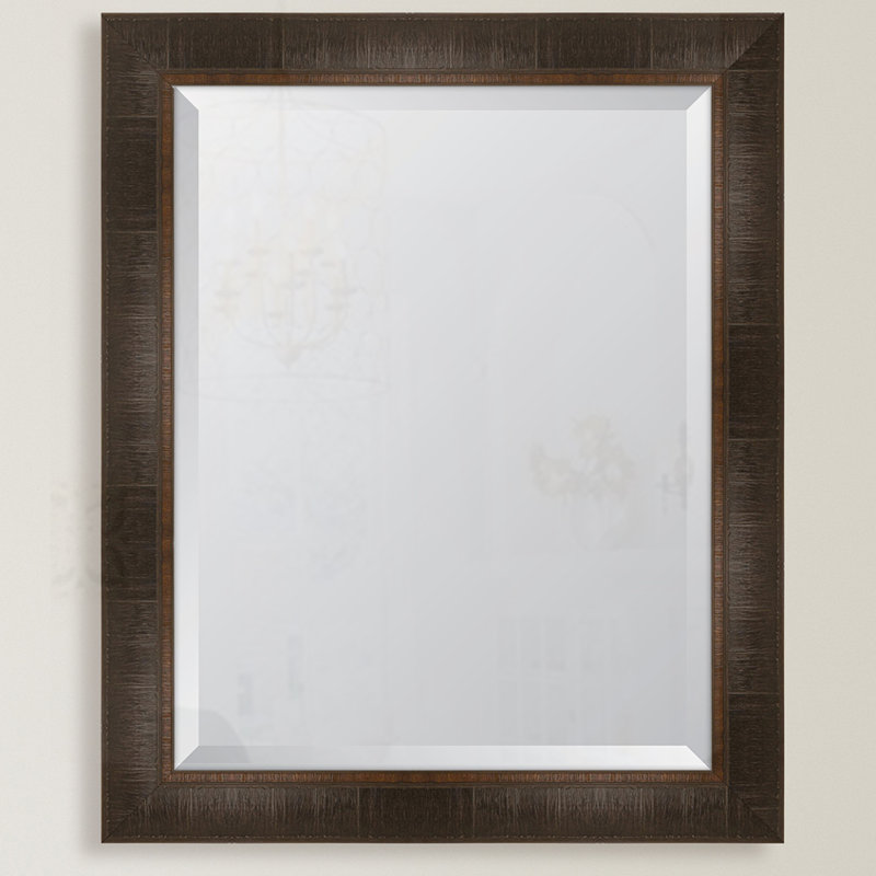 Miroir d'appoint mural Gullion, H 34 po x l 28 po, Espresso