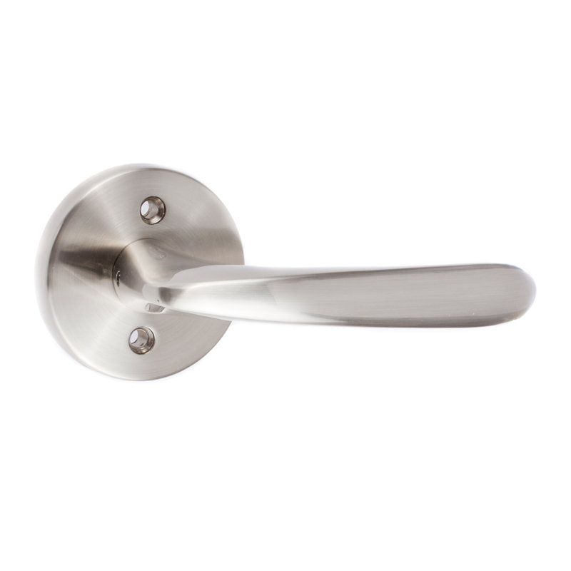 Faux levier simple avec rosette ronde Torino Ridgecrest, Nickel satiné