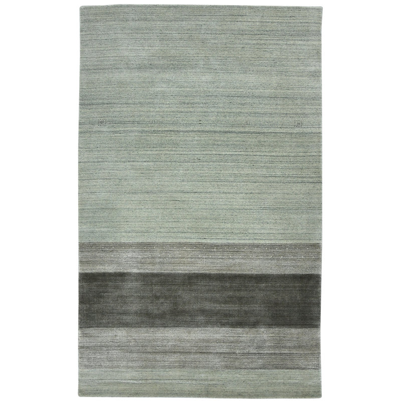 Wool Striped Indoor Rug, Rectangle 9' W x 12' L