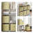  6 Pack Fabric Storage Cubes with Dual Handles Collapsible Shelf Organizer Bins, Cream-1622804818