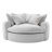 Full-Compressed Round Chaise Sofa-995261454