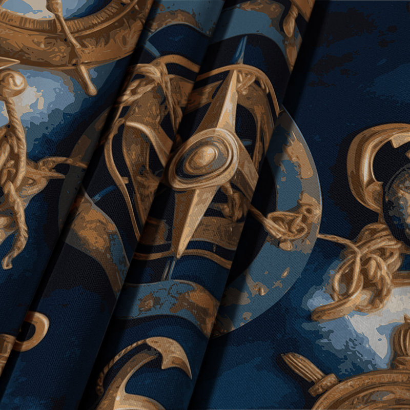 Tapisserie murale «Nautical Traditional Emblems», 26 po x 36 po