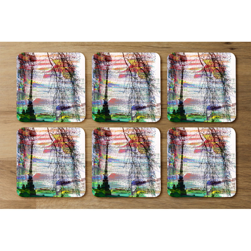 Square 6 Piece Coaster Set