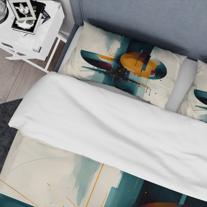 Ensemble de housse de couette en microfibre / polyester The Geometric Of Light III