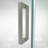 DreamLine Elegance-LS 42 1/4 - 44 1/4 inch W x 72 inch H Frameless Pivot Shower Door in Brushed Nickel-121723722-122531124