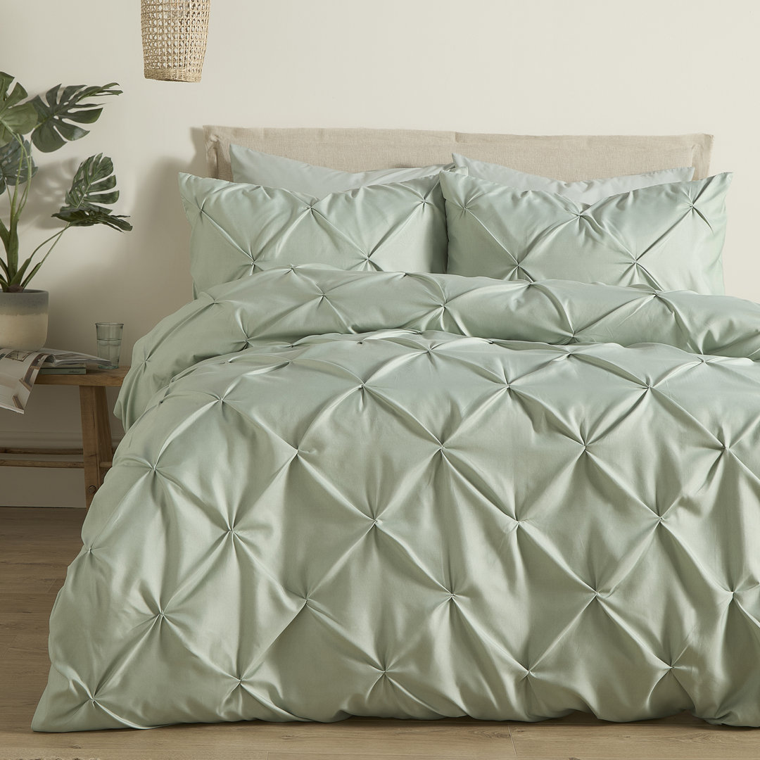 Serene Lara Duvet Cover Set In Steel - Image 2