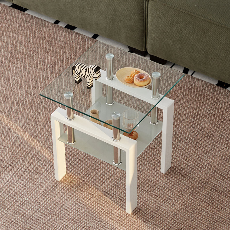 2-Layers Small Table with Storage
