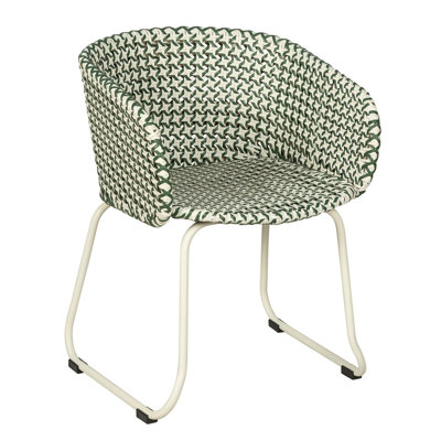 Fauteuil d'extérieur en rotin tissé Luna